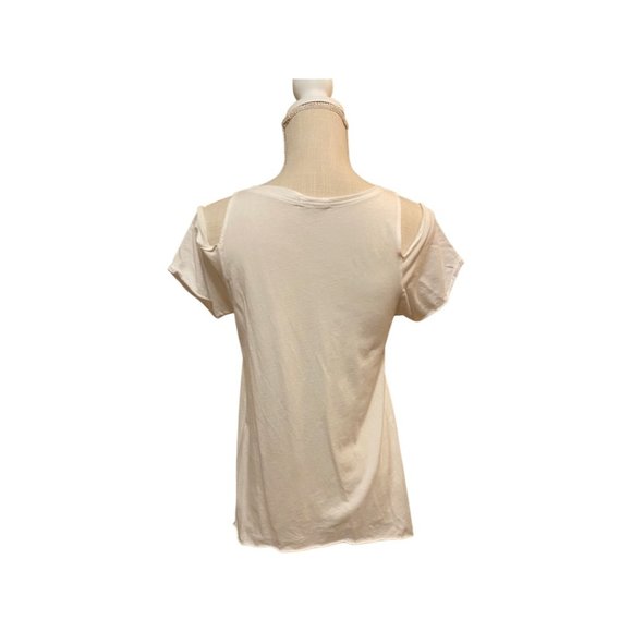 AMADE Shoulder CUTOUT white t-shirt (S) - Picture 3 of 3